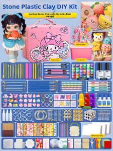 Non-toxic Air Dry Clay DIY Kit White