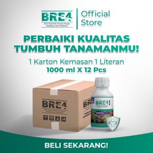 BRE4 1000ml pupuk pengendali hama nematoda dan bio Fertilizer pupuk organik hormon auxin sitokinin UK 1karton isi 12 btl