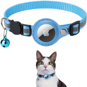 【Surprise Deal 50% off on red color】Mojioo Cat Adjustable Collar Cat Collar with Bell Protective Case for Anti Lost Locator Tracker Airtag Collar Pet Accessories Reflective Pet Cat Collars airtag collar cat collar