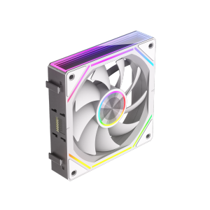 Quạt Khung Máy Tính Power Train PRISM 8RS ARGB 12CM Sử Dụng Vòng Bi Lỏng Công Suất Làm Mát 56.62CFM Và Tốc Độ Quay 800-1800 Vòng/phút Dùng Cho Máy Tính Để Bàn Có Thể Nối Ghép.