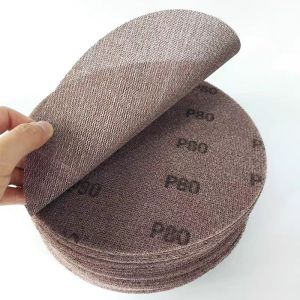 10Pcs 9 Inch Sandpaper Mesh Abrasive Hook and Loop Dust Free Sanding Discs Anti-blocking Dry Grinding Sandpaper 80 to 220 Grit