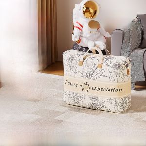 Large Capacity Quilt Storage Bag Home Use Waterproof Moisture Proof Moving Packing Bag Luggage Organizer Cotton Quilt Bag