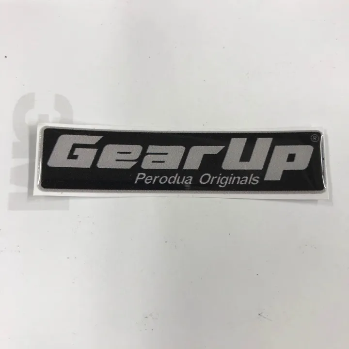 GEAR%20UP%20Logo%20Emblem%20Original%20Design%20Perodua%20Bezza%20Acia%20Myvi%20Ativa%20Alza%20Aruz%20Kancil%20Kelisa%20Kenali%20Kembara%20%20%20Size:%207cm%20x%201.6cm%20%20Ukuran:%2070%20x%2016mm%20%20Sticker%203M%20Original%20Design%20Perodua%20Emblem%20-%20Image%206
