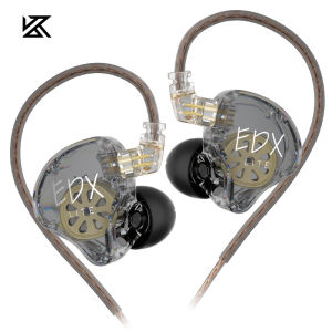 KZ | KZ EDX Lite HiFi Monitor Earphones Dynamic Driver In Ear Headphones Noise Cancelling Earbuds Detachable Design Wired Headest
