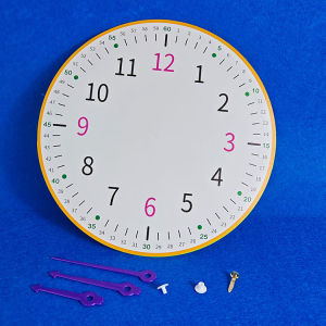 Math Class Winter Vacation Handwork Clock Model for Primary One And Two Students Time Recognition Educational Toy from China
