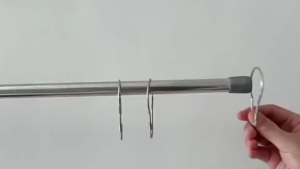 50/100pcs Metal C Ring Hook Gourd Type Hook hanging Hook with Lock Shower Curtain Hook