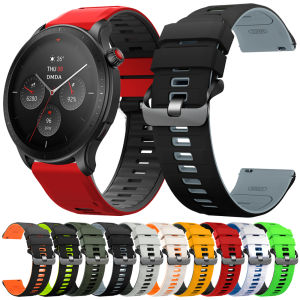 22mm Two-Tone Strap For Huami Amazfit GTR 4 2 2e 3 Pro GTR 47mm Band Silicone Bracelet for Amazfit BALANCE 2/Bip 6 5 Watchbands