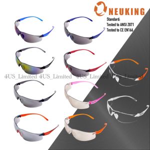 NEUKING Safety Eyewear Protective l Glasses l Impact Protection l Anti-Glare Mirror Coating Blocks 99.9% UV