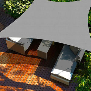 Shade Sail หลังคาสี่เหลี่ยมผืนผ้ากันน้ํา Anti-UV Sunshade สําหรับลานกลางแจ้งสนามหญ้า Beach Garden ที่จอดรถ Backyard