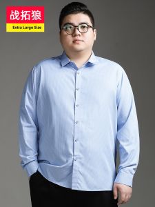 ZATUWOF | Plus Size Business Casual Long Sleeve Checkered Shirt
