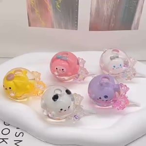 Sanrio Water Bubble Glitter Bentuk MOBIL / LOLIPOP / HELLIKOPTER Ganci Keychain Aesthetic KAWAII