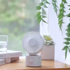 USB Desktop Fan Low Noise 2 Speeds 30° Adjustable Rotation