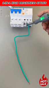 Led Indicating Screwdriver For Live Wire Detection Safe Handling Of Electrical Outlets And Wiring