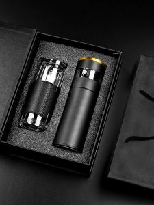 Men's High Aesthetic 316 Stainless Steel Tea Separation Insulated Cup & Business Gift Box Set