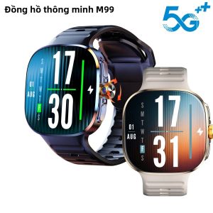 Đồng Hồ Thông Minh M99 Màn Hình AMOLED 2.4 Inch Hệ Điều Hành Android 10.0 Camera 900W GPS WiFi NFC Khe Cắm SIM Pin 2100mAh Chức Năng Theo Dõi Sức Khỏe & Giấc Ngủ