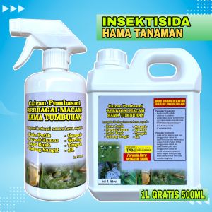 PEMBASMI HAMA TANAMAN | KUTU PUTIH | JAMUR | LALAT BUAH | WALANGSANGIT | WERENG | TUNGAU | 1 LITER GRATIS 500ML | Aman Untuk Tanaman | Ramah Lingkungan | 100% Ampuh