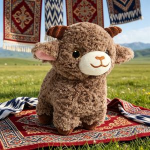 15/22cm Fluffy Soft Xinjiang Sheep Stuffed Little Bag Decro Keychain New Year Mascot Birthday Gifts