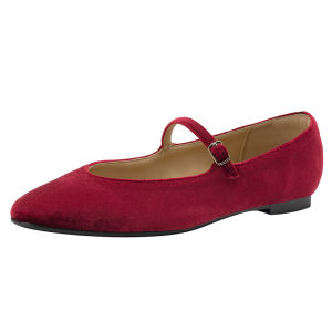 Daphne | Red Wedding Flat Shoe