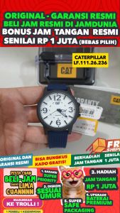 JAM CATERPILLAR ORIGINAL CATERPILLAR CAT LF.111.26.236 - MEN CT - RUBBER - BIRU & PUTIH