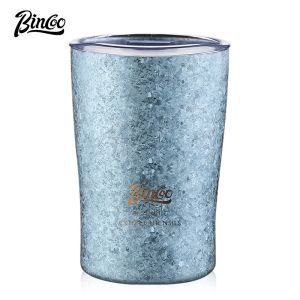 BINCOO Titanium Coffee Mug Thermal Coffee Cup Travel Mug for On-the-Go Ideal for Home Office and Outdoor 300ML