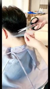 Hairdressing Cape Umbrella Capes Haircut Cloak Cloth Hair Dye Breathable Household Haircut Cloak Foldable Hair Cut Tool