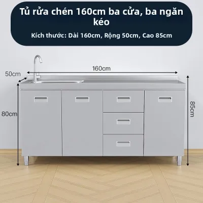 ZUOLEJIA | Tủ Bếp Đa Năng Inox 304 Dày