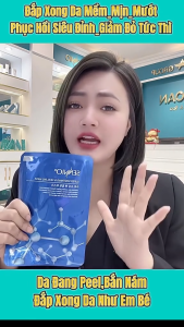 Mặt nạ sennio xanh biển combo 10 mặt nạ chỉ tơ tằm sennio hàn quốc chính hãng sennio super soothing healing mask màu xanh dương tái tạo phục hồi da
