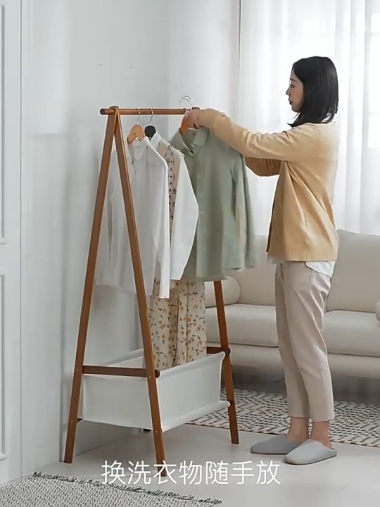Clothes Hanger Rack Wooden Garment Clothes Hanger Rack Stand rak