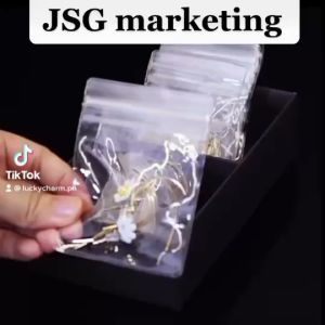 100PCS PVC Jewelry Storage Bag Jewelry Bracelet Thickened Sealed Bag Anti-Oxidation Zip lock Pouches