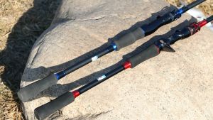 GXU ฟรีเรือคันเบ็ดแบบพกพา 1.65/1.8/2.1m ที่มีน้ำหนักเบาปั่น Baitcasting ก้าน M การกระทำ EVA จับเบสตกปลาน้ำจืดน้ำเค็มก้าน