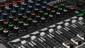 6 channel power amplifier audio mixer with bluetooth 99DSP 7 bands EQ MP3 for computer recording KTV stage