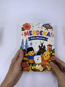 Buku Mewarna Merdeka Kanak-Kanak (3 Designs x 1 bk / set) | Aktiviti Patriotik Tadika Sekolah | Colouring Book For Kids