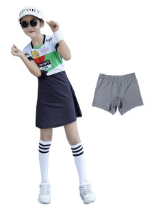 AYNO Badminton Uniform Set Womens Sportswear Quick Dry Tennis Clothing Short Sleeve Dress for Children And Men