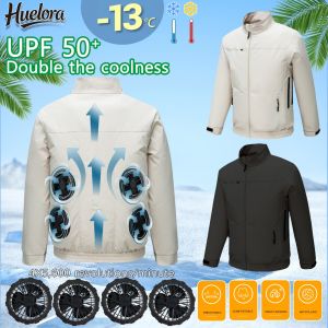 Cool Jacket Mens Hot Weather Work Fan Coat USB Refrigeration Air Conditioning Clothes Womens Body Cooling Fishing Clothes Vest