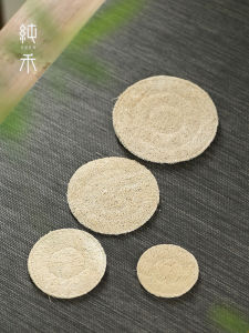 Tấm Lót Trà Bằng Lưới Dưa Chuột Tự Nhiên Kiểu Nhật Tấm Lót Cốc Tấm Lót Nồi Gốm Sét Tấm Lót Cách Nhiệt Tấm Lót Trà Khô Tấm Lót Trà Phong Cách Kung Fu