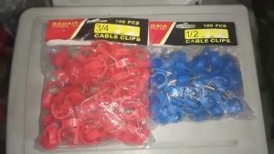 PVC Pipe Clamp 1 Pack Half Clamp Cable Clips 1/2" 3/4" 1" Orange Blue Hose Clamps