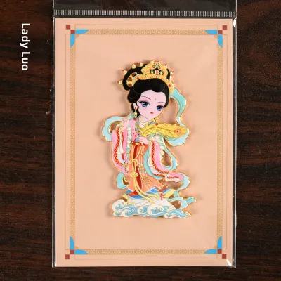 Traditional Peking Opera Mask Metal Fridge Magnet Decorative Cultural Gift for Foreign Friends Strong Adhesive Chinese Style