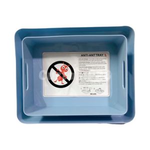 ถาดรองอาหารกันมด ถาดกันมด ขนาด 21x26 ซม. สูง 6 ซม. ผลิตจากพลาสติกเกรดดี ฟ้า/ชมพู/เขียว - HIPPOPO