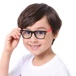 TANCO แว่นตาเลนส์ HD ป้องกันแสงยูวีส 1623N สำหรับเด็ก กรอบซิลิโคนยืดหยุ่น