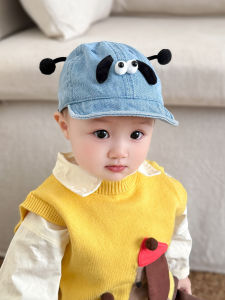 Cute Baby Hat Spring Autumn Denim Duckbill Cap Stylish Soft Brim Baseball Cap Boys Girls Children Fashionable Headwear