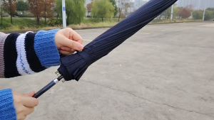 (1-3 Days Delivered)AMBRELLA Long Umbrella 16K Windproof Large Men Lady Umbrella UV Rainproof curved handle Japanese Quality Classic Business