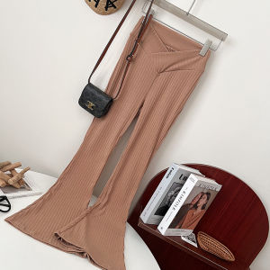 Quần Ống Rộng Cạp Thấp Thời Trang Đa Năng Cho Nữ Quần Dài Thường Ngày Quần Ống Loe Cạp Cao Chất Liệu Khác 100%