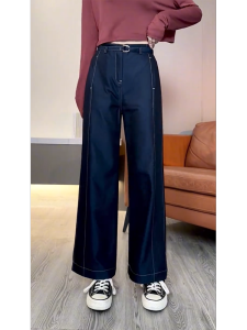 MANMI | Quần Jeans Phong Cách Cổ Điển Dây Nịt Cao Giúp Gọn Đùi