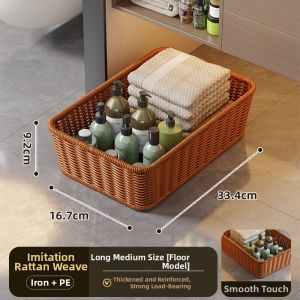 evesigar | Movable Large Capacity Storage Basket for Bathroom