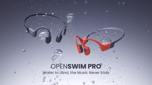 SHOKZ S710 OpenSwim Pro - Open-Ear Bone Conduction Swimming Headphones IP68 Waterproof Bluetooth Wireless Earphones - 32GB MP3 Storage 9h Playtime - Noise Canceling Micfor iPhone and Android PhoneWith Microphone Support Calls