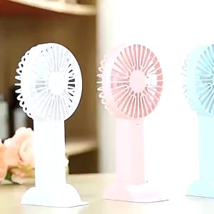 Mini Portable handheld NEW RECHARGEABLE FAN Durable USB Rechargeable Kawaii with Stand Personal Fan Small Appliances Small Cooling & Air Treatment