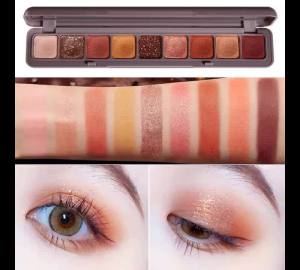Nine-Color Keyboard Fingertip Eyeshadow Palette Pearlescent Matte Glitter Easy to Apply without Removing Makeup