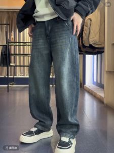 กางเกงยีนส์ทรงหลวมเอวกลาง ทรงตรง ทรงหลวม ทรงเข้ารูป ทรงหลวม ทรงเข้ารูป กางเกงยีนส์ทรงตรงสำหรับผู้ชาย ทรงเข้ารูป