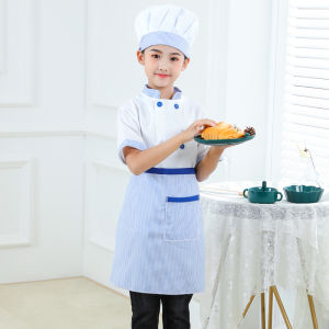 Childrens Chef Outfit Set Bakery Roleplay Clothes Toddler Chef Costume Little Chef God Pyjamas Korean Style Polyester