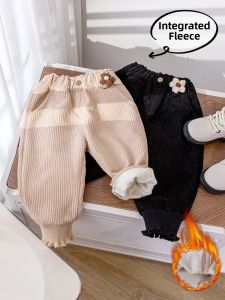 Thick Fleece Girls Leggings Outerwear